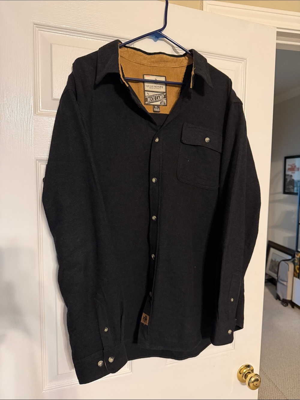Legendary Whitetails Black Shirt Jacket with Tan Liner
